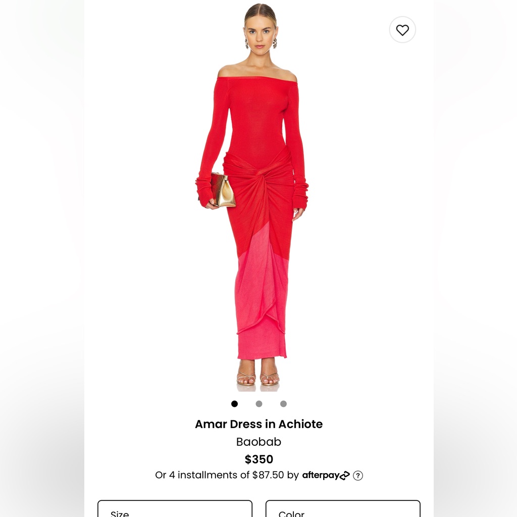 Amar Dress In Achiote